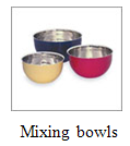 mixing bowls